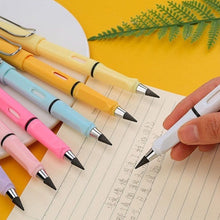 2-in-1 Everlasting Magic Pencil with Replaceable Eraser – Inkless, Reusable, Portable (1 Pc / Mix Color)