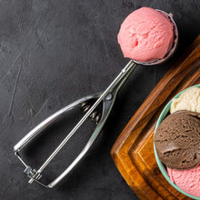 Premium Stainless Steel Ice Cream Scoop with Trigger Release –Approx 70 ML Capacity