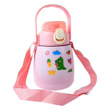 Stainless Steel Vacuum Insulated Water Bottle with Handle & Sticker (700 ML)