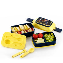 5621 Double Layer Lunch Box Stylish Lid Lunch Box With Fork & Spoon Lunch Box For Children School Lunch Box