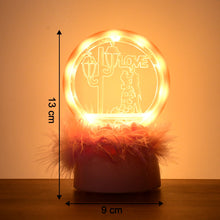 Romantic Round Love Couple Sculpture