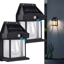 Solar Wall Lights  Lamp Outdoor Wireless Dusk To Dawn Porch Lights Fixture Solar Wall Lantern With 3 Modes  Motion Sensor Waterproof Exterior Lighting With Clear Panel (1 Pc )
