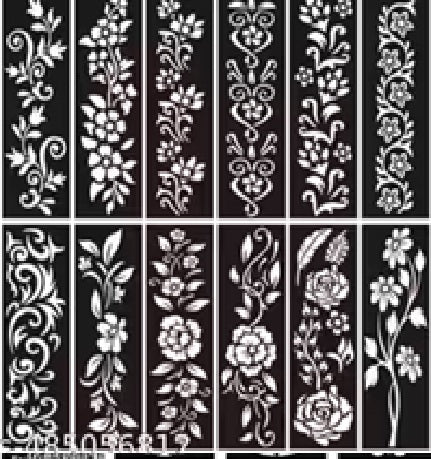 Unique Stuffs Trendy Beautiful Stencils| Heena Mehandi Mehendi Tattoo Stencil Stensils Sticker| Set of 14 piece| Heena Art Temporary Tatto for Kids, Girls & Women; Free Huge collection of learning printables along with this purchase...