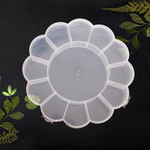 Round Compartment Plastic Storage Box (1 Pc)