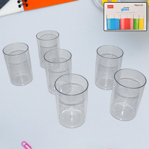 Apex Daily Serve Plastic Glass Set