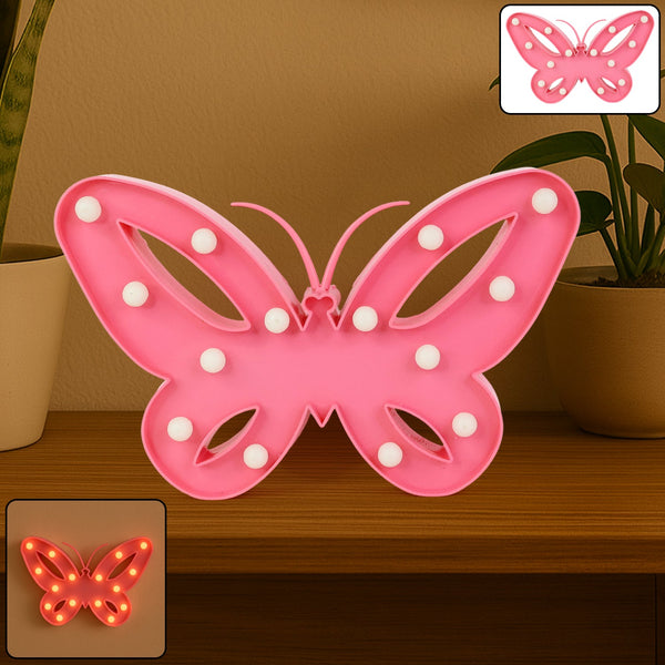 Butterfly Shape LED Decorative Night Light (1 Pc)