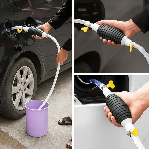 9085 Fuel Transfer Pump Kit. Flow Hand Pump Portable Manual Car Fuel Transfer Pump For Petrol Diesel Oil Liquid Water Fish Tank.