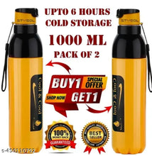 Combo of 2 1000 ML + 1000 ML Sipper Water Bottle, Insulated Water Bottle for Adults, Water bottle for Gym, Office With Drinking Water Cold For upto 6 Hours
