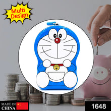 2 Nos Cartoon Character Metal Piggy Bank Coin Box Money Box